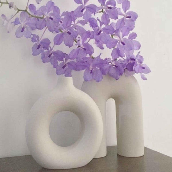 Vases - Donut And Inverted U - Set Of 2