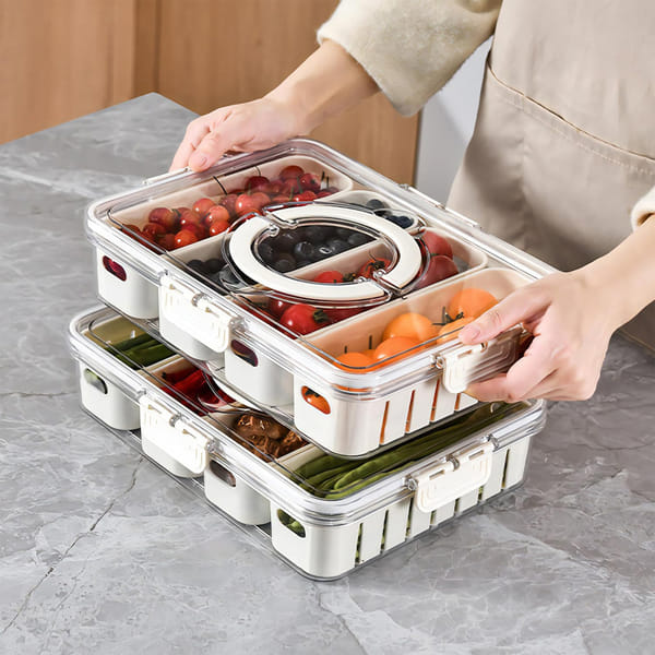 Versatile Serving Tray With Lid - Assorted - Single Piece