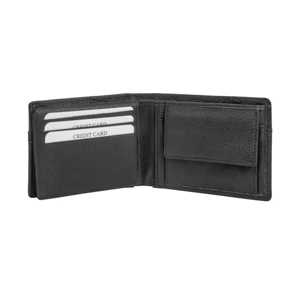 Wallet - Leather - Black - Single Piece