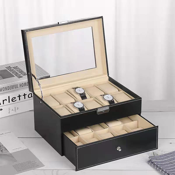 Watch Organizer - 2 Layered - 20 Slots - Assorted - Single Piece