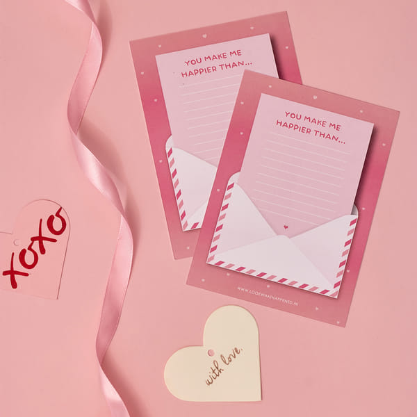 You Make Me Happier Than Notecard - Single Piece